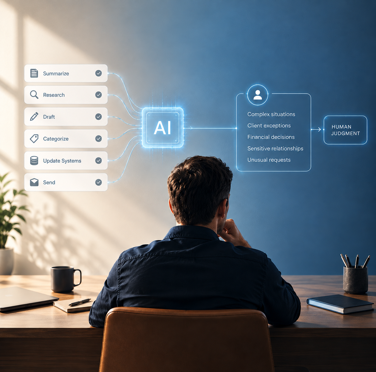 What AI Should Not Do: Automate the Repetition, Keep the Judgment Human